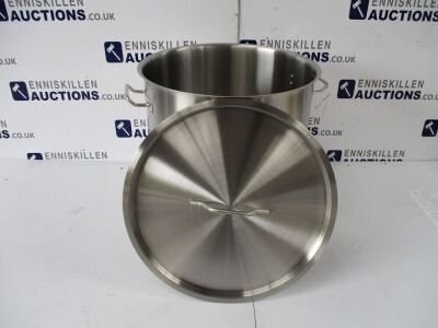 NEW 500 x 500 STAINLESS STEEL POT & LID