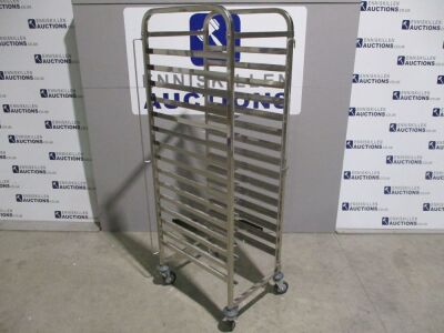 NEW STAINLESS STEEL BAKERS TRAY TROLLEY