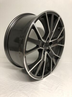 NEW SET 4 AUDI RS6 PERFORMANCE STYLE ALLOY WHEELS 19" x 8.5" 5x112 ET 42 (SATIN GRAPHITE MACHINED) RRP £695